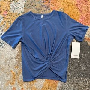 NWT Lululemon Blue Crescent Tee